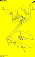 ENSEMBLE LEVIERS   POIGNEES (VZR1800BZL5 E28) pour Suzuki MARAUDER 1800 2015