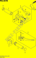 ENSEMBLE LEVIERS   POIGNEES (VZR1800BZL5 E33) pour Suzuki MARAUDER 1800 2015