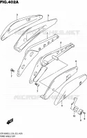 SUPPORT ARRIERE (VZR1800BZL5 E28) pour Suzuki MARAUDER 1800 2015