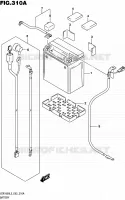 BATTERIE (VZR1800L5 E02) pour Suzuki INTRUDER 1800 2015