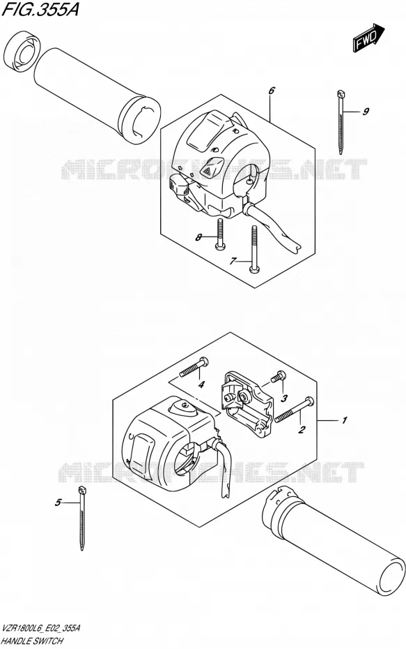 COMMODOS (VZR1800L6 E19) Suzuki MOTO 1800 INTRUDER 2016  VZR1800BZ L6 (E02)
