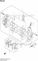 ETRIER DE FREIN AVANT pour Suzuki INTRUDER 1800 2010