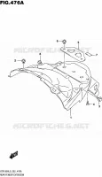 BAVETTE ARRIERE pour Suzuki INTRUDER 1800 2015