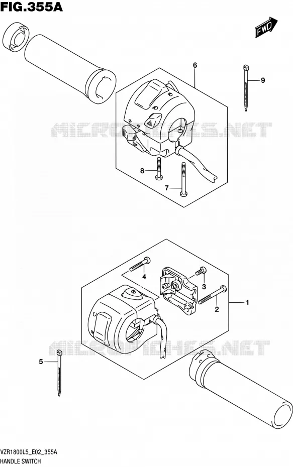 COMMODOS (VZR1800L5 E02) Suzuki MOTO 1800 INTRUDER 2015  VZR1800 L5 (E19)