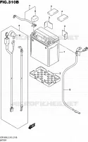 BATTERIE (VZR1800BZL5 E43) pour Suzuki INTRUDER 1800 2015
