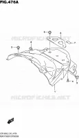 BAVETTE ARRIERE pour Suzuki INTRUDER 1800 2015