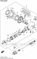 ARBRE DE TRANSMISSION   COUPLE CONIQUE ARRIERE pour Suzuki INTRUDER 1800 2016