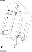 FOURCHE (VZR1800L6 E38) pour Suzuki INTRUDER 1800 2016