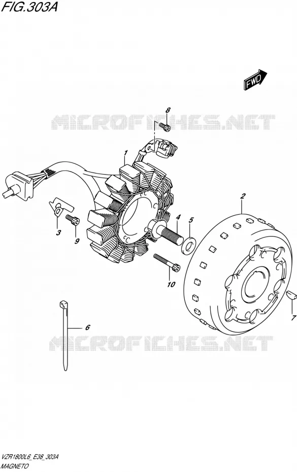 ALLUMAGE ROTOR - STATOR Suzuki MOTO 1800 INTRUDER 2016  VZR1800 L6/VZR1800BZ L6 (E38)