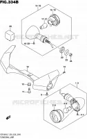 CLIGNOTANTS (VZR1800BZL7 E03) pour Suzuki BOULEVARD 1800 2017