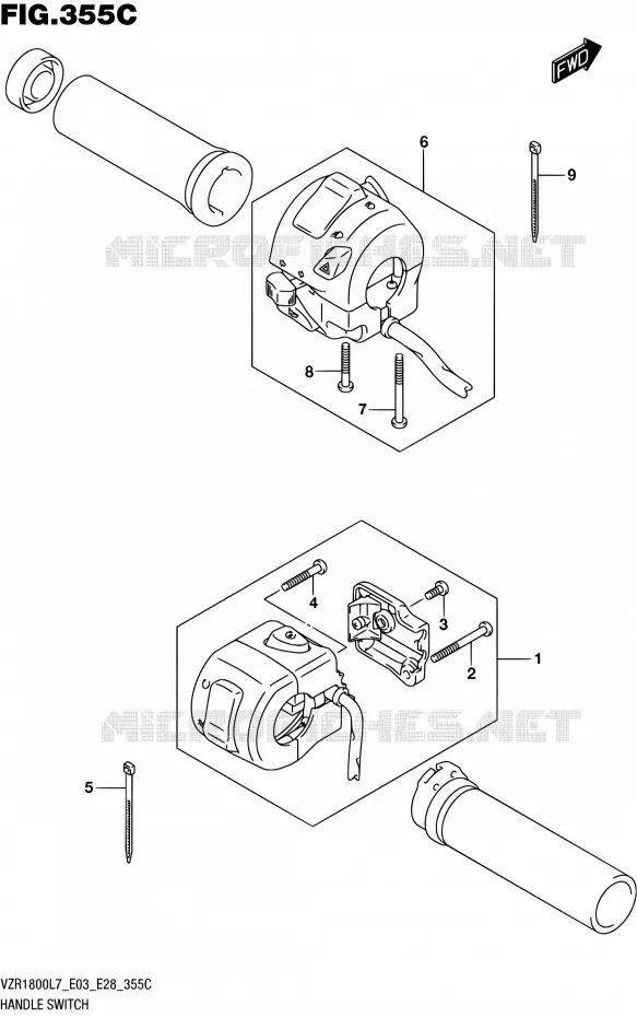 COMMODOS (VZR1800BZL7 E28) Suzuki MOTO 1800 BOULEVARD 2017  VZR1800 L7/VZR1800BZ L7 (E03,E28,E33)