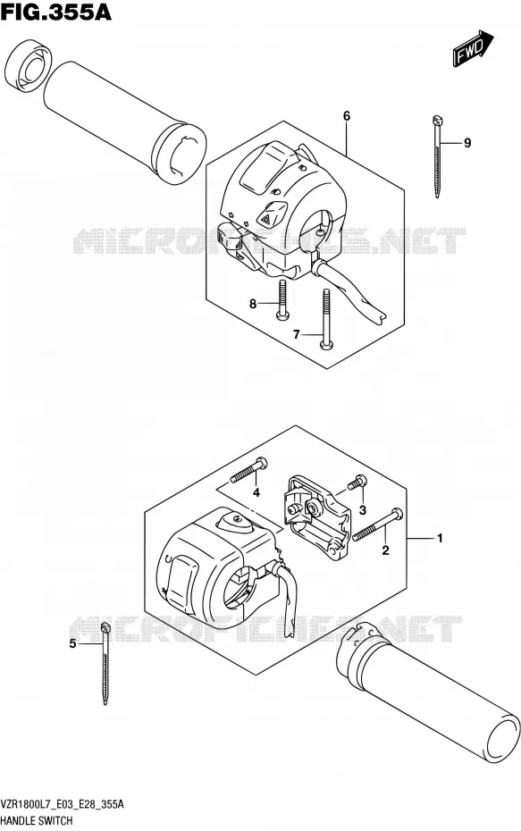 COMMODOS (VZR1800L7 E28) Suzuki MOTO 1800 BOULEVARD 2017  VZR1800 L7/VZR1800BZ L7 (E03,E28,E33)