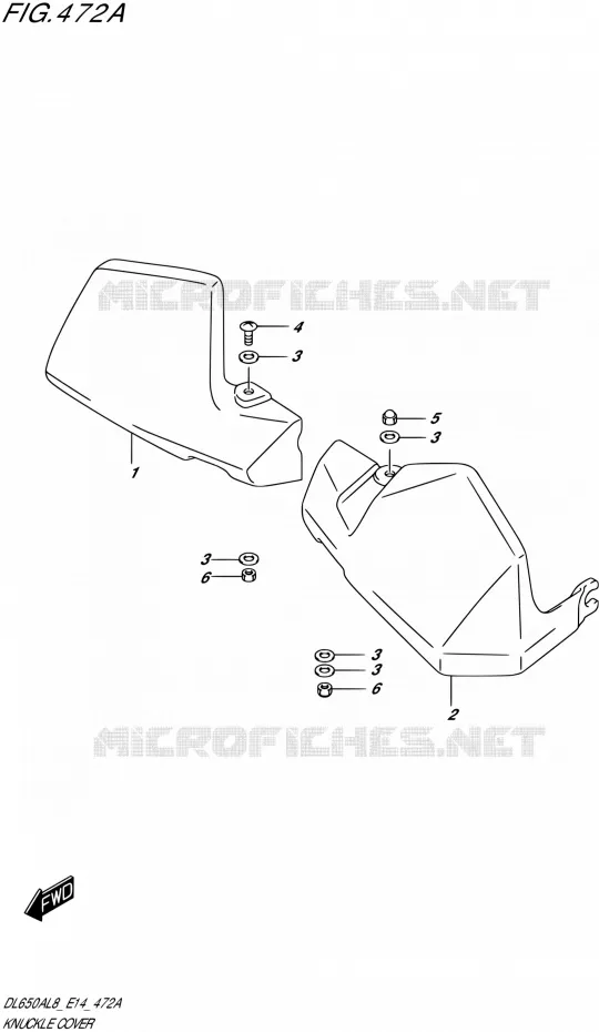 PROTEGES MAINSDL650XA) Suzuki MOTO 650 V-STROM 2018  DL650AL8 E14