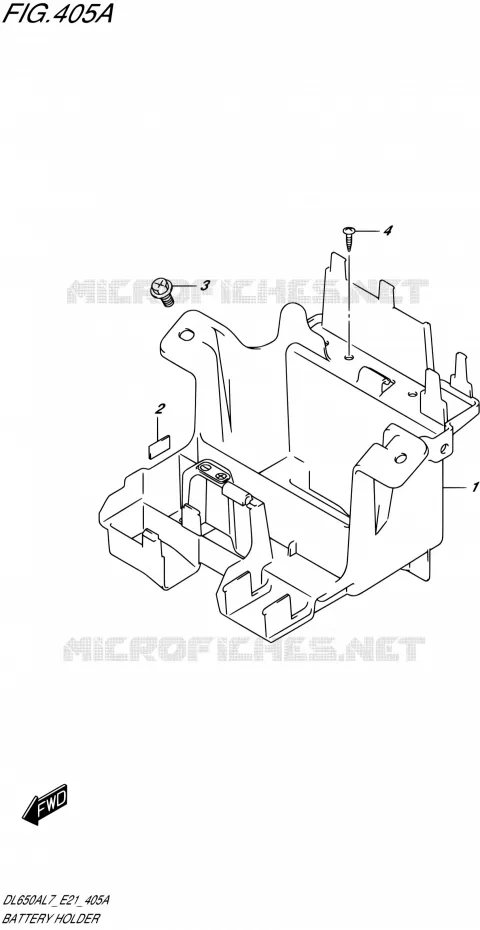 BAC A BATTERIE - OUTILS Suzuki MOTO 650 V-STROM 2017  DL650AL7 E21