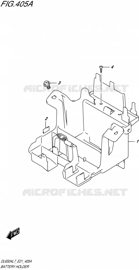 BAC A BATTERIE - OUTILS Suzuki MOTO 650 V-STROM 2017  DL650XAL7 E21