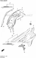 FLANCS DE CARENAGES pour Suzuki V-STROM 650 2018