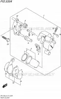 ETRIER DE FREIN AVANT pour Suzuki DR-Z 125 2018