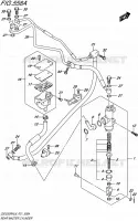 MAITRE CYLINDRE ARRIERE pour Suzuki GSX-R 250 2018