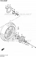 ROUE ARRIERE50RAZL8 P21) pour Suzuki GSX-R 250 2018