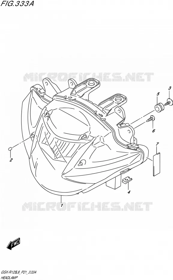 PHARE Suzuki MOTO 125 GSX-R 2018  GSX-R125L8 P21
