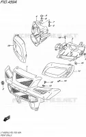 PARE CHOC AVANT   ENTOURAGE DE PHARE pour Suzuki KINGQUAD 500 2018