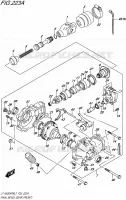 CARDAN   COUPLE CONIQUE pour Suzuki KINGQUAD 500 2017