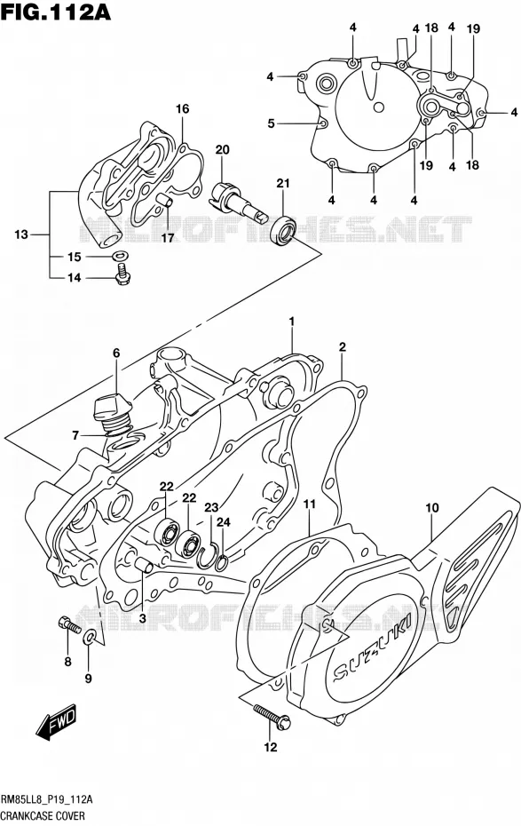 CARTER Suzuki MOTO 85 RM 2018  RM85LL8 P19