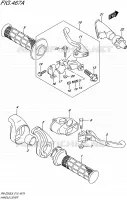 ENSEMBLE LEVIERS   POIGNEES pour Suzuki RM-Z 250 2018