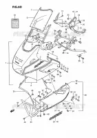 CARENAGE TETE DE FOURCHE (MODELE K 33J,24D) pour Suzuki GSX-F 1100 1992