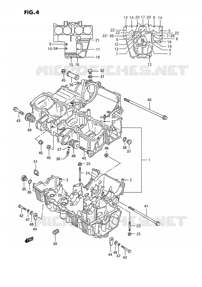 CARTER Suzuki MOTO 1100 GSX-F 1992  GSX1100FN(E2)