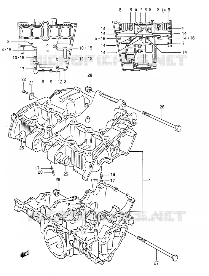 CARTER Suzuki MOTO 400 BANDIT-N 1992  GSF400N(E28)