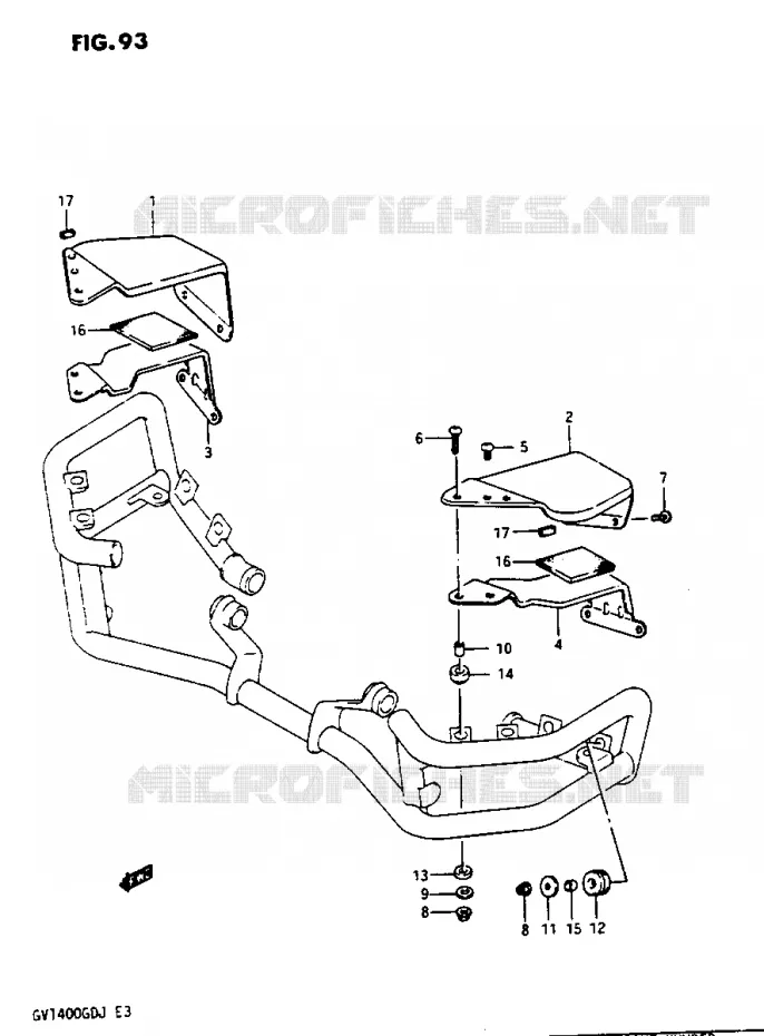COUVERCLES FEU DE POSITION GV1400GCG/GCH Suzuki MOTO 1400 CAVALCADE 1987  GV1400GCH(G/H/J)