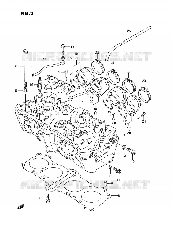 CULASSE (MODELE N/P) Suzuki MOTO 750 GSX-R 1994  GSX-R750WR(E2)