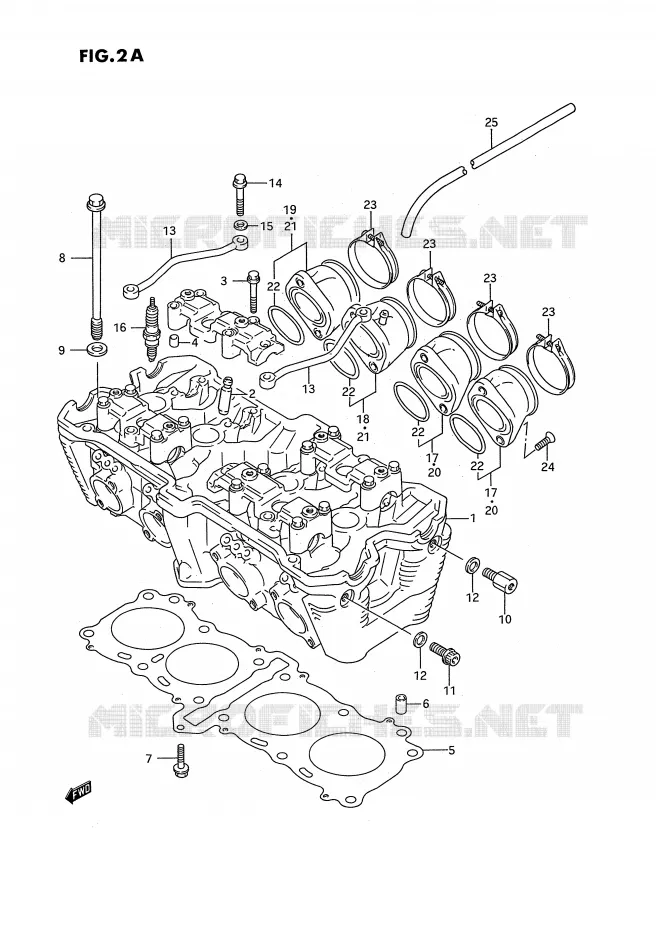 CULASSE (MODELE R/S) Suzuki MOTO 750 GSX-R 1993  GSX-R750WP(E2)