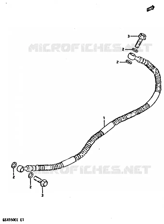 DURITE DE FREIN ARRIERE Suzuki MOTO 550 GSX-E 1984  GSX550EE(E1)