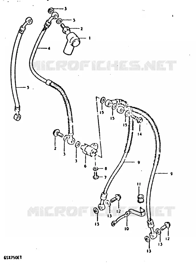 DURITE DE FREIN AVANT Suzuki MOTO 750 GSX-E 1980  GSX750ET(T/X)