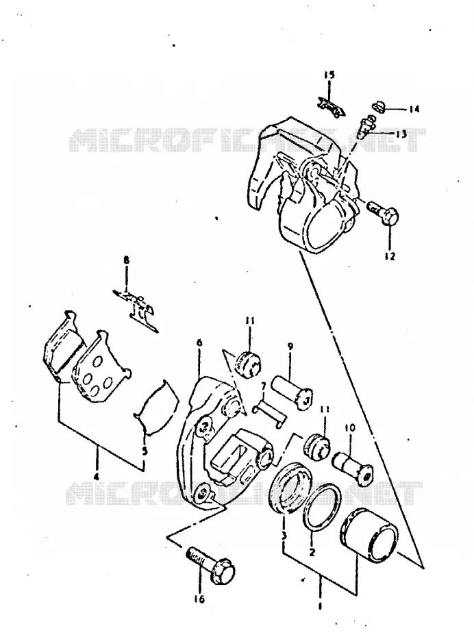 ETRIER DE FREIN AVANT Suzuki MOTO 750 GSX-E 1980  GSX750ET(T/X)