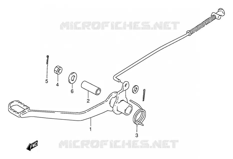 FREIN ARRIERE Suzuki MOTO 50 JR 1999  JR50X(P3/P28)