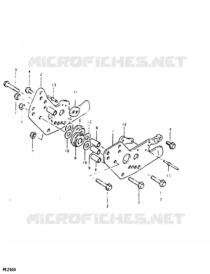 GUIDE CHAINE (PE250T) Suzuki MOTO 250 PE 1981  PE250X(T/X)
