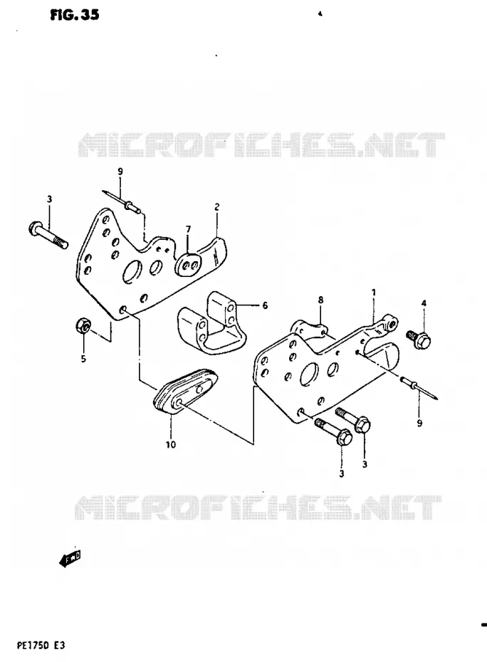 GUIDE CHAINE Suzuki MOTO 175 PE 1983  PE175D(Z/D)