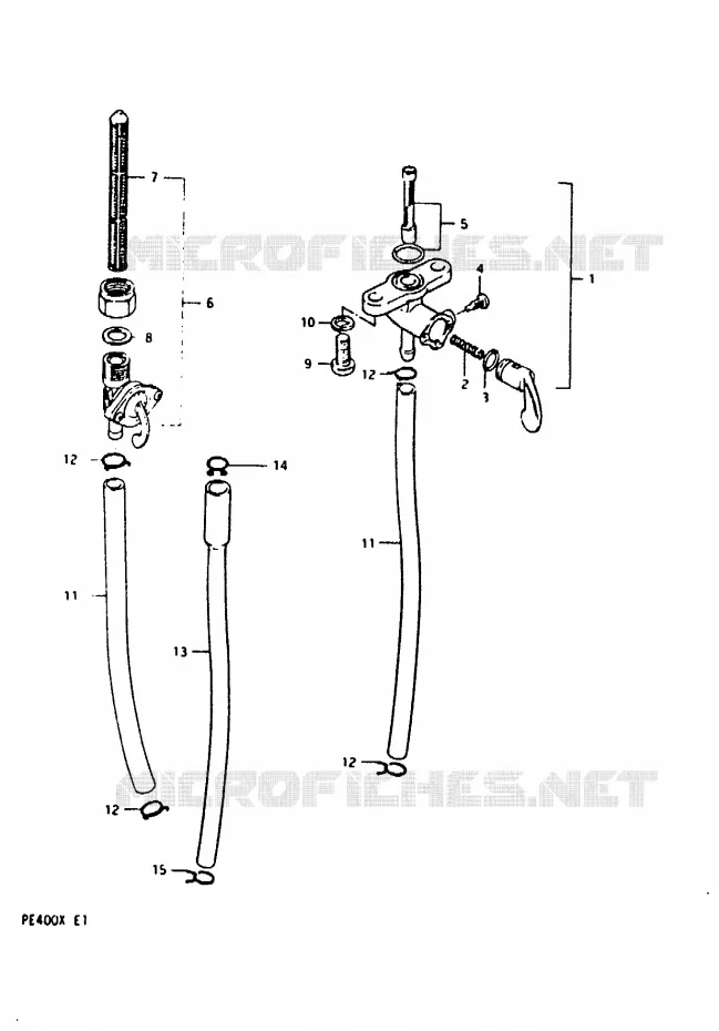 ROBINET D'ESSENCE Suzuki MOTO 400 PE 1996  PE400T(T/X)