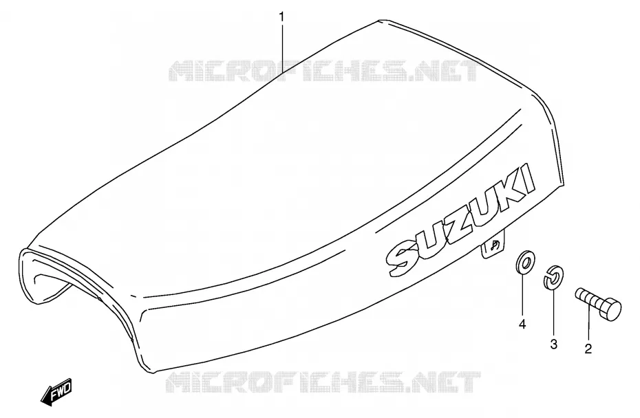 SELLE Suzuki MOTO 50 JR 1997  JR50V(P3/P28)