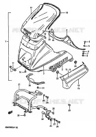 CARENAGE TETE DE FOURCHE (GSX550ESH) pour Suzuki GSX-E 550 1986