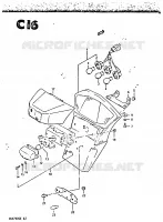 FEU ARRIERE   ECLAIRAGE DE PLAQUE pour Suzuki GSX-S 750 1984