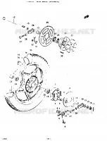 ROUE ARRIERE (GT200EN) pour Suzuki GT 200 1992