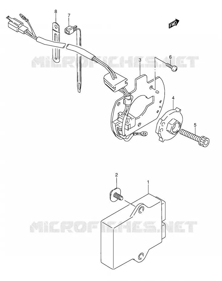 ALTERNATEUR (MODELE J/K/L/M/N/P/R/S) Suzuki MOTO 600 GSX-F 1991  GSX600FM(E2)