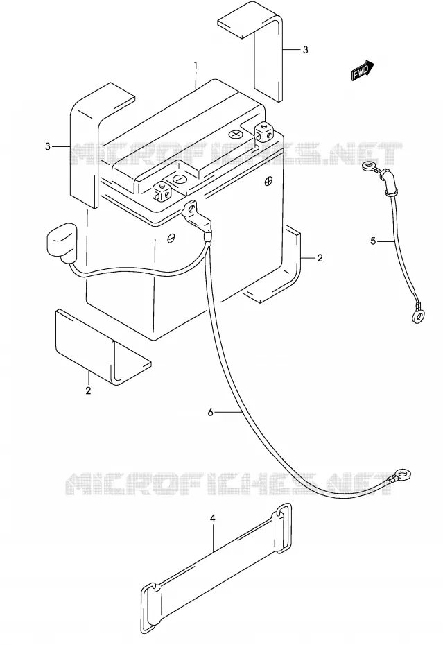 BATTERIE Suzuki MOTO 250 MARAUDER 2002  GZ250K2(P19)