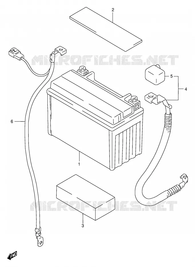 BATTERIE Suzuki MOTO 600 GSX-F 2000  GSX600FY(E2)