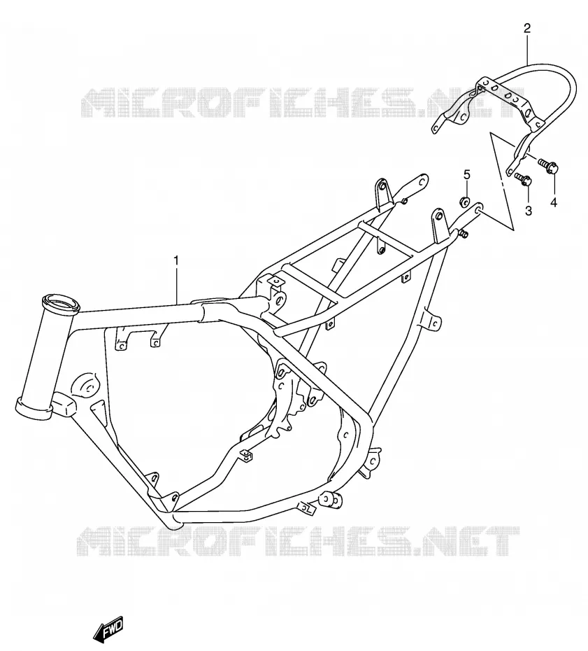 CADRE Suzuki MOTO 80 JR 2004  JR80K4(P3/P28)
