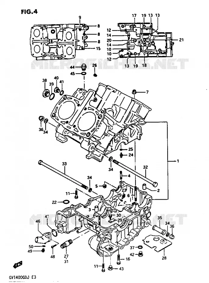 CARTER Suzuki MOTO 1400 CAVALCADE 1987  GV1400GDH(G/H/J)